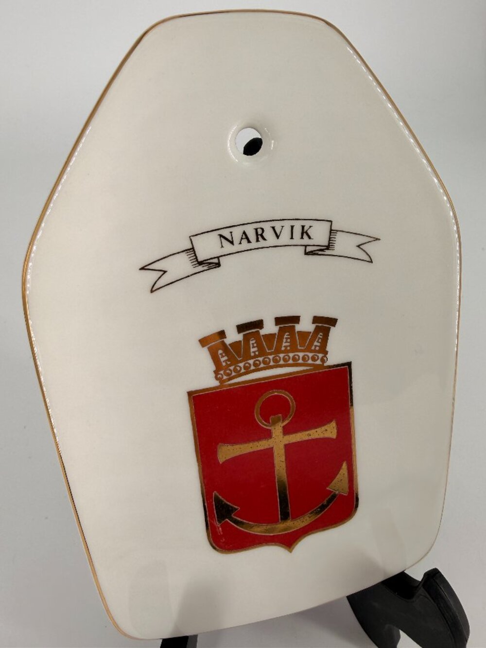 Vintage Norwegian Figgjo Flint Narvik Wall Plaque